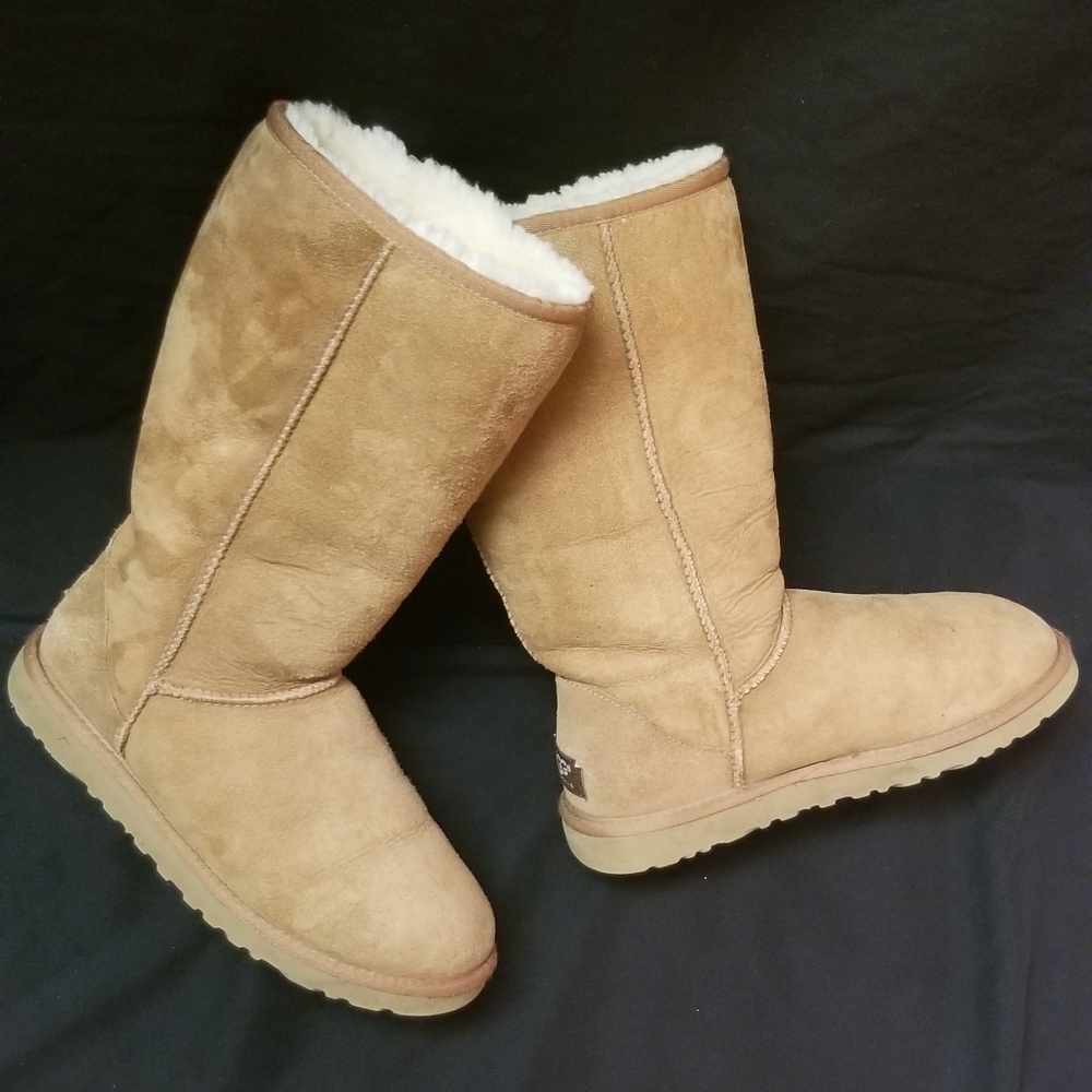Ugg tan boots. Nwot, tall, sz 6